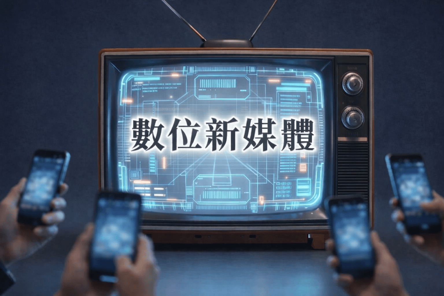 數位新媒體部門不是轉型的附屬品,而是傳統電視台能否完成結構性轉型的核心引擎。(示意圖由Google Gemini 3pro與ChatGPT5.1生成)