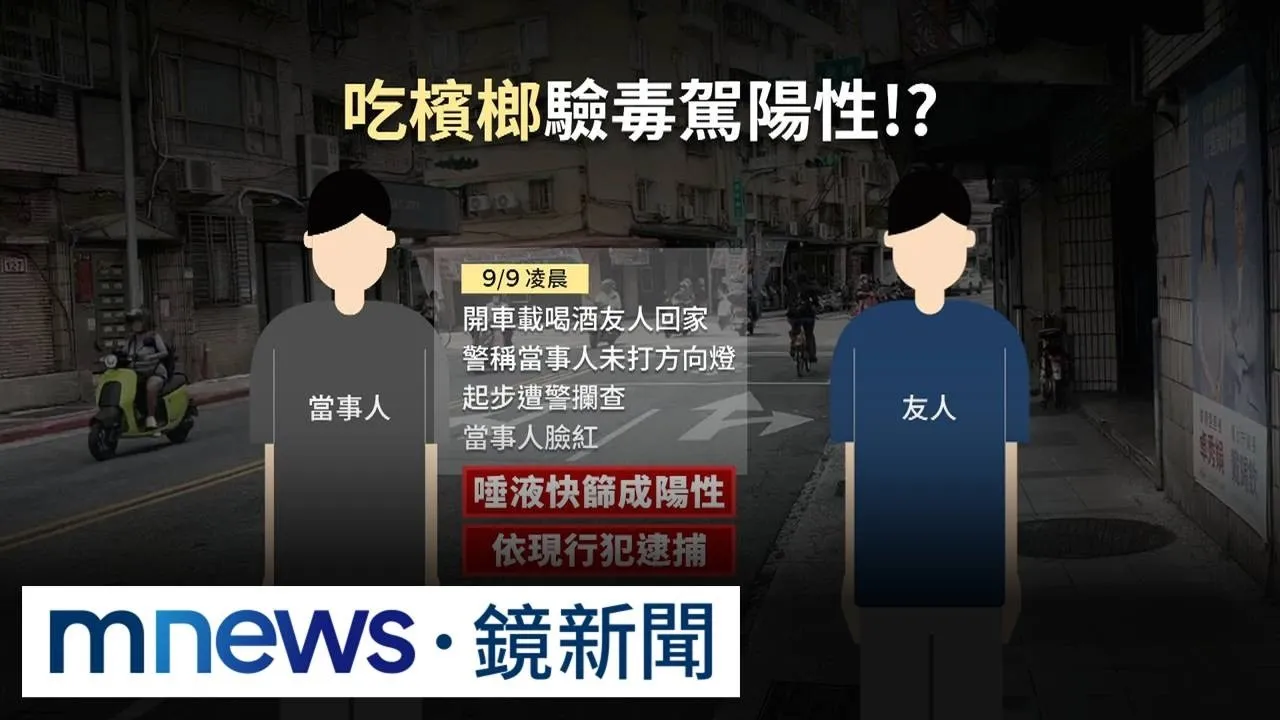 「吃檳榔」提神卻驗毒品陽性　駕駛急喊冤