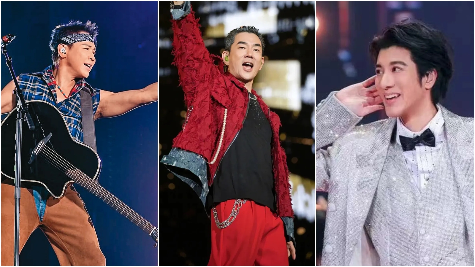 王力宏、陶喆、任賢齊巡迴演唱會展現超高吸金能力。