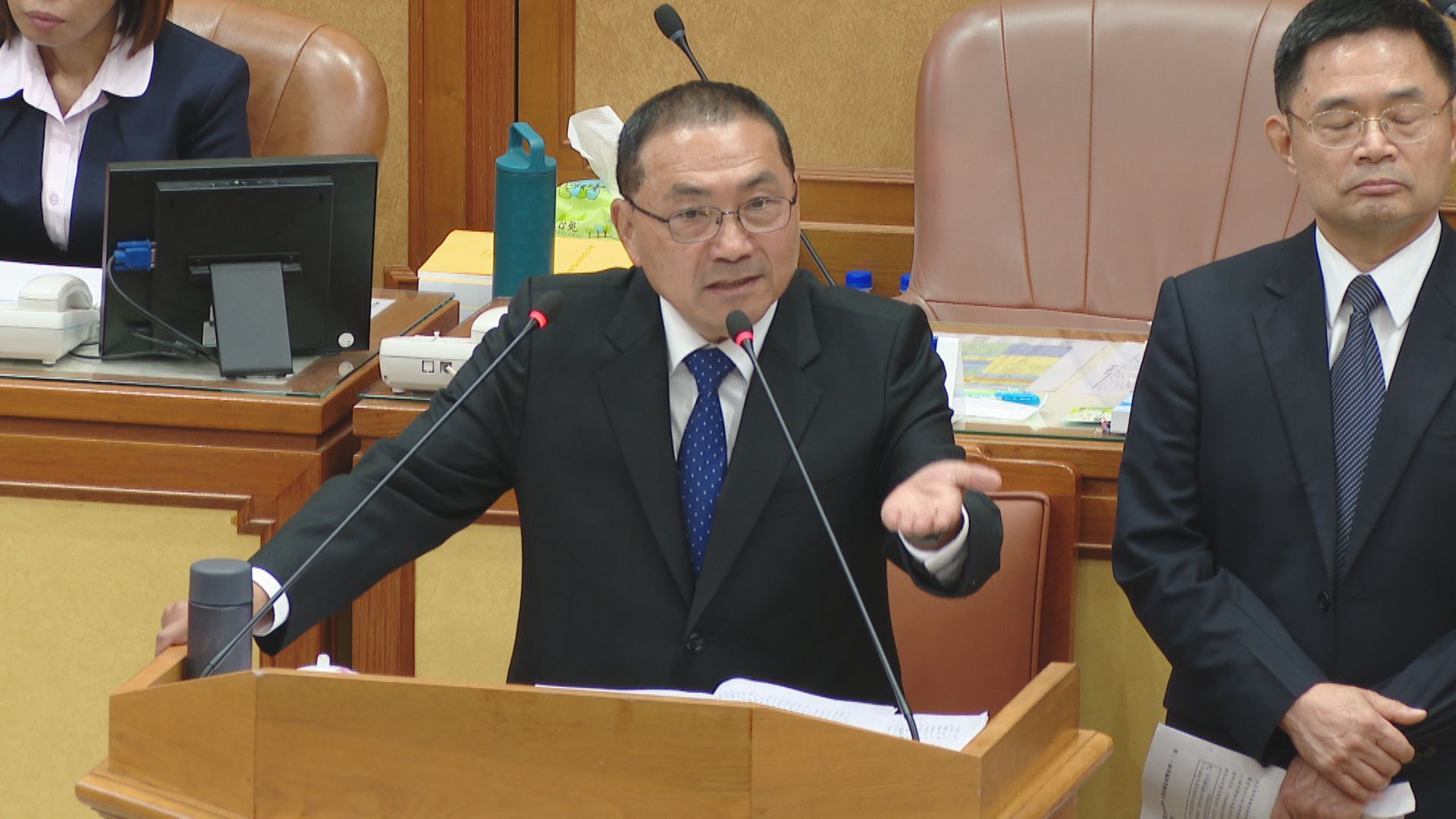 侯友宜承諾加碼奧運奪牌獎金。(資料照)