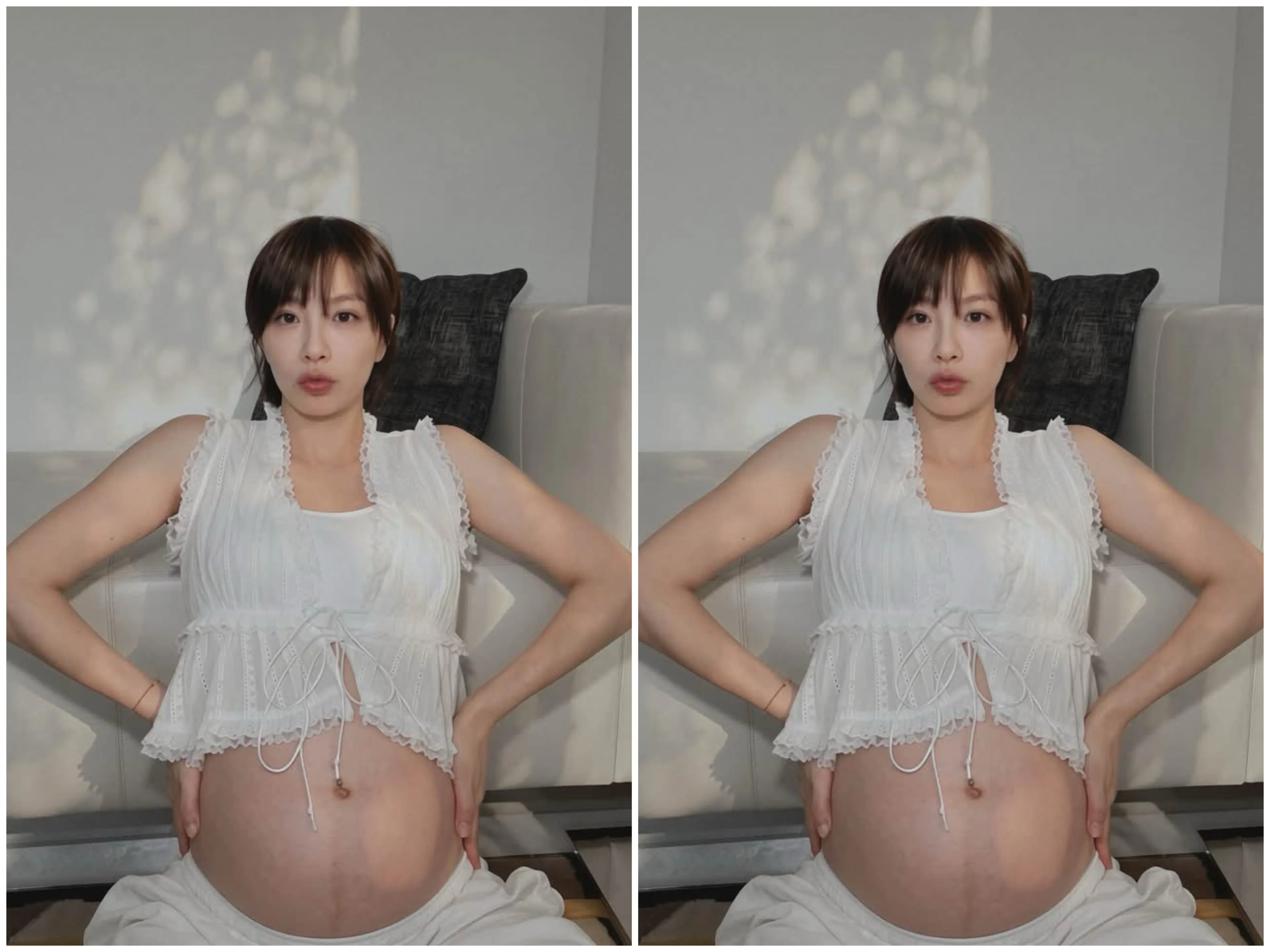 六月孕肚曝光！湘瑩感性稱：感受到妳們實實在在的存在感

