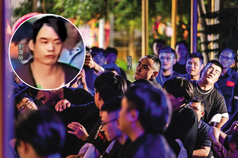 藝人阮經天在《周處除三害》中,飾演在告別式開槍的要犯陳桂林;犯下多起命案的劉煥榮(小圖)潛逃2年後在日本被捕,最後遭引渡回台受審。(《周處除三害》劇照、翻攝東森新聞)