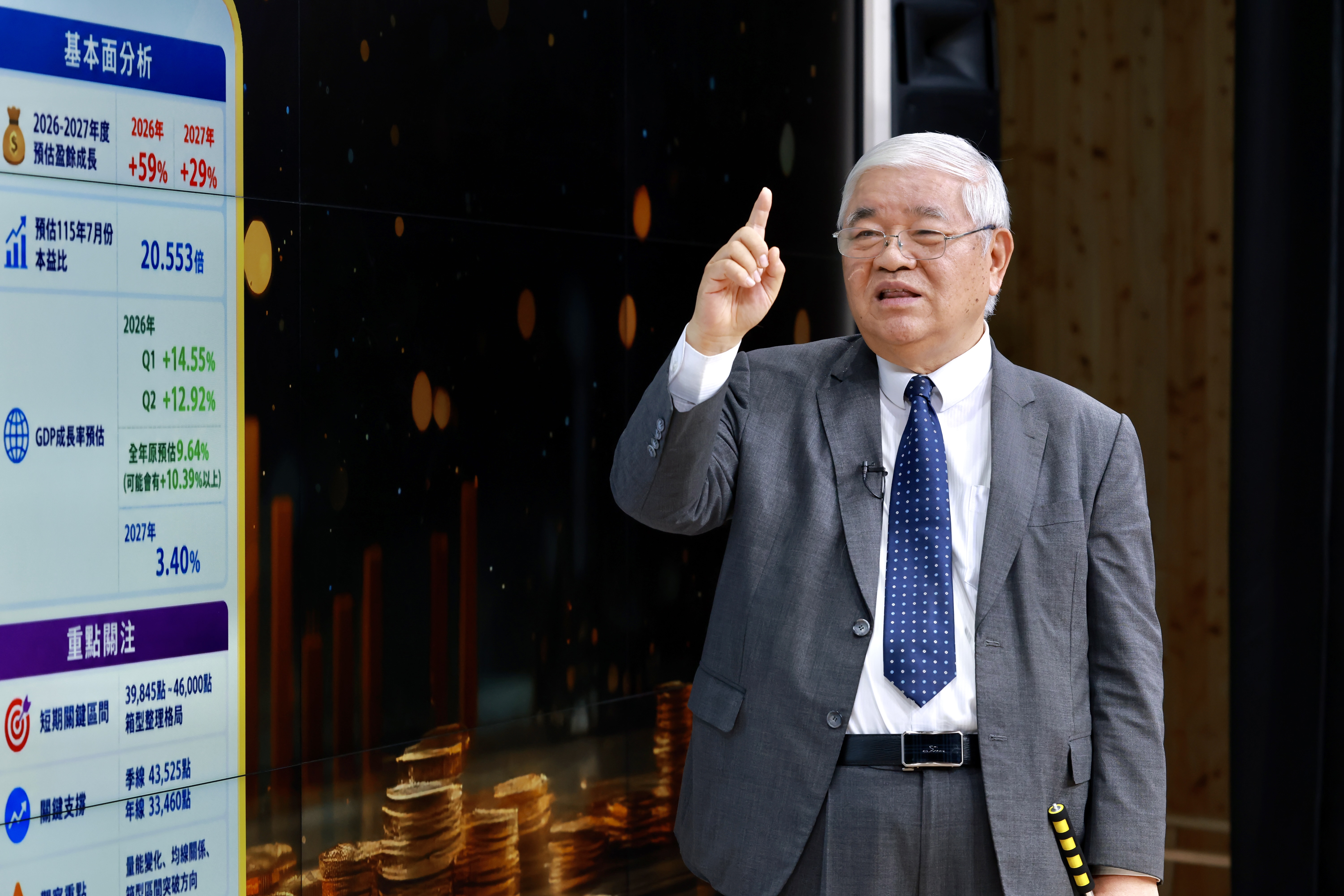 杜金龍認為,台股至明年5月仍屬主升段,先以53000點為目標。