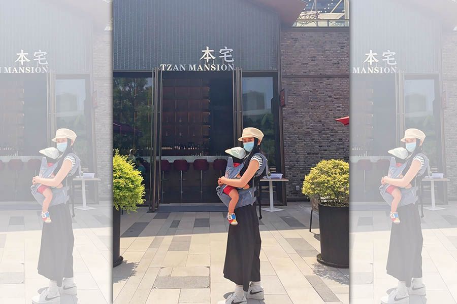 愷樂兩年前宣布生下大兒子,如今又因懷雙胞胎,即將成為三寶媽。(翻攝自愷樂IG)