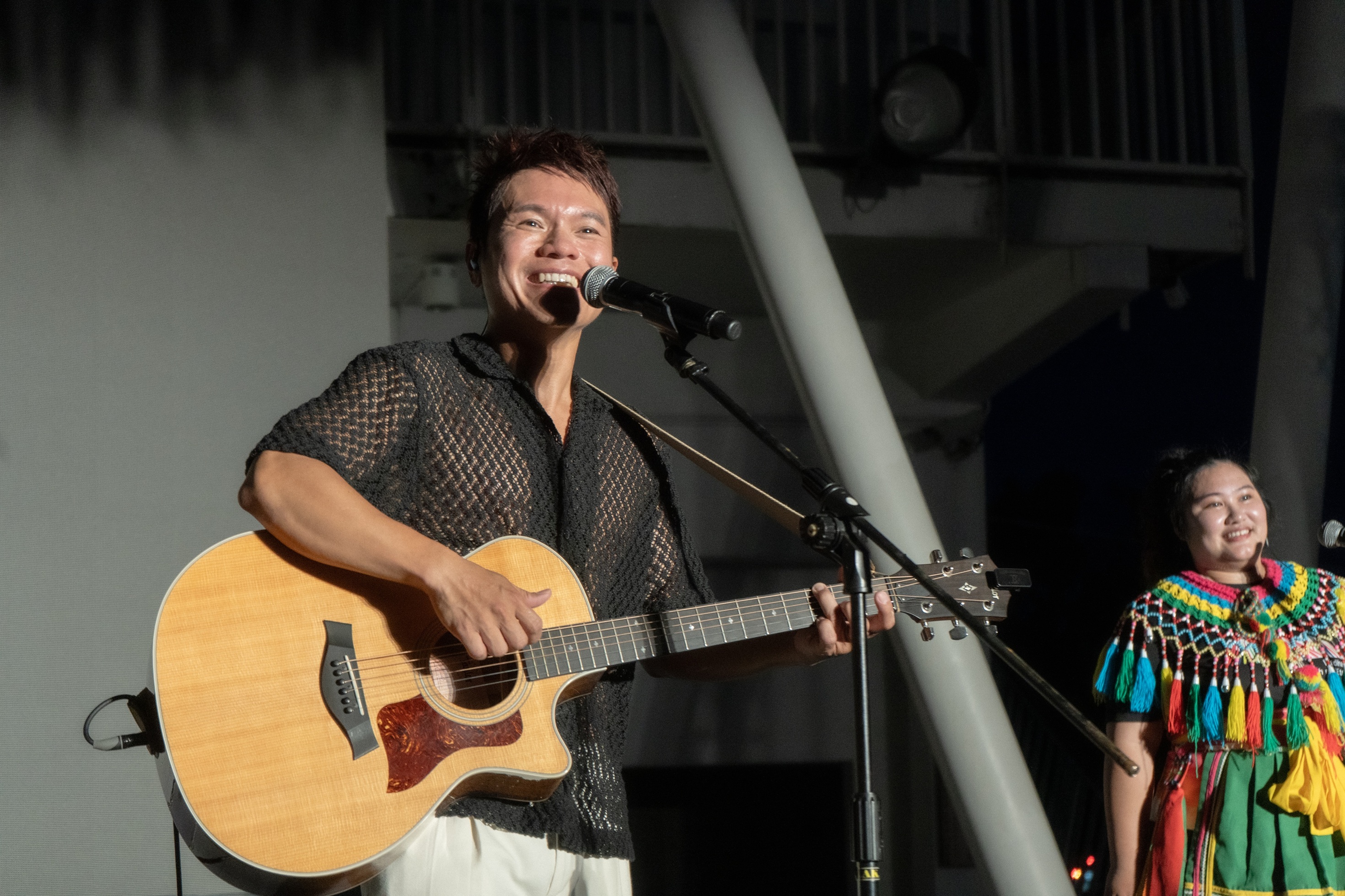 金曲獎得獎後首次公開演出,Suming舒米恩將舞台獻給家鄉台東博覽會開幕晚會。(米大創意提供)