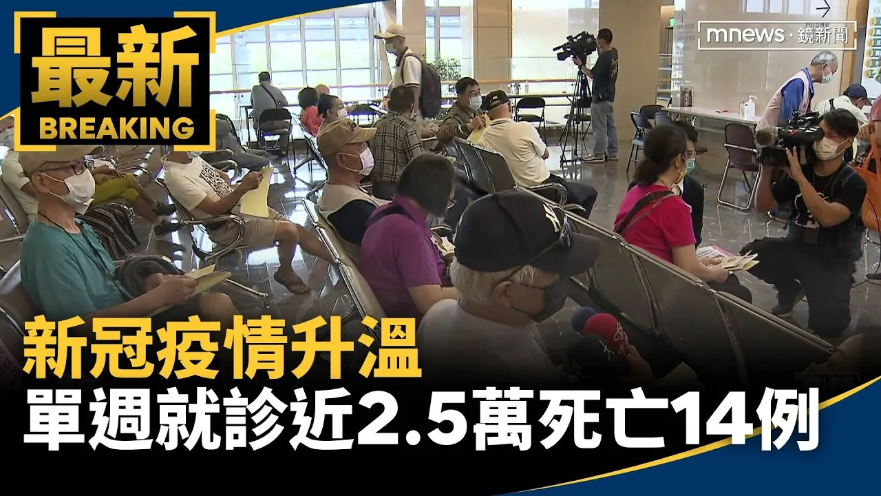新冠疫情升溫　單週就診近2.5萬死亡14例
