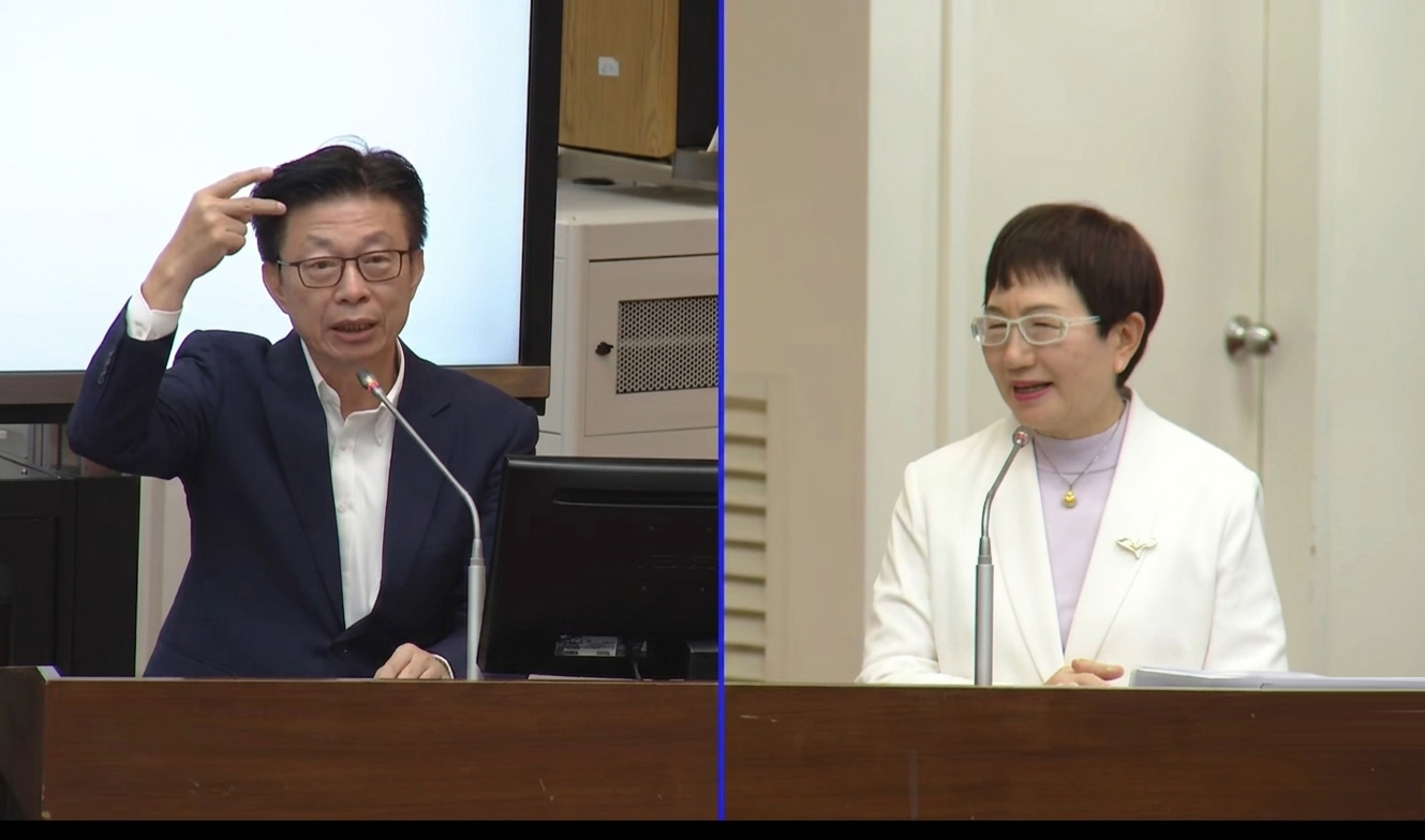 立委郭國文促財政部檢討發票獎勵制度。(翻攝自立院直播)