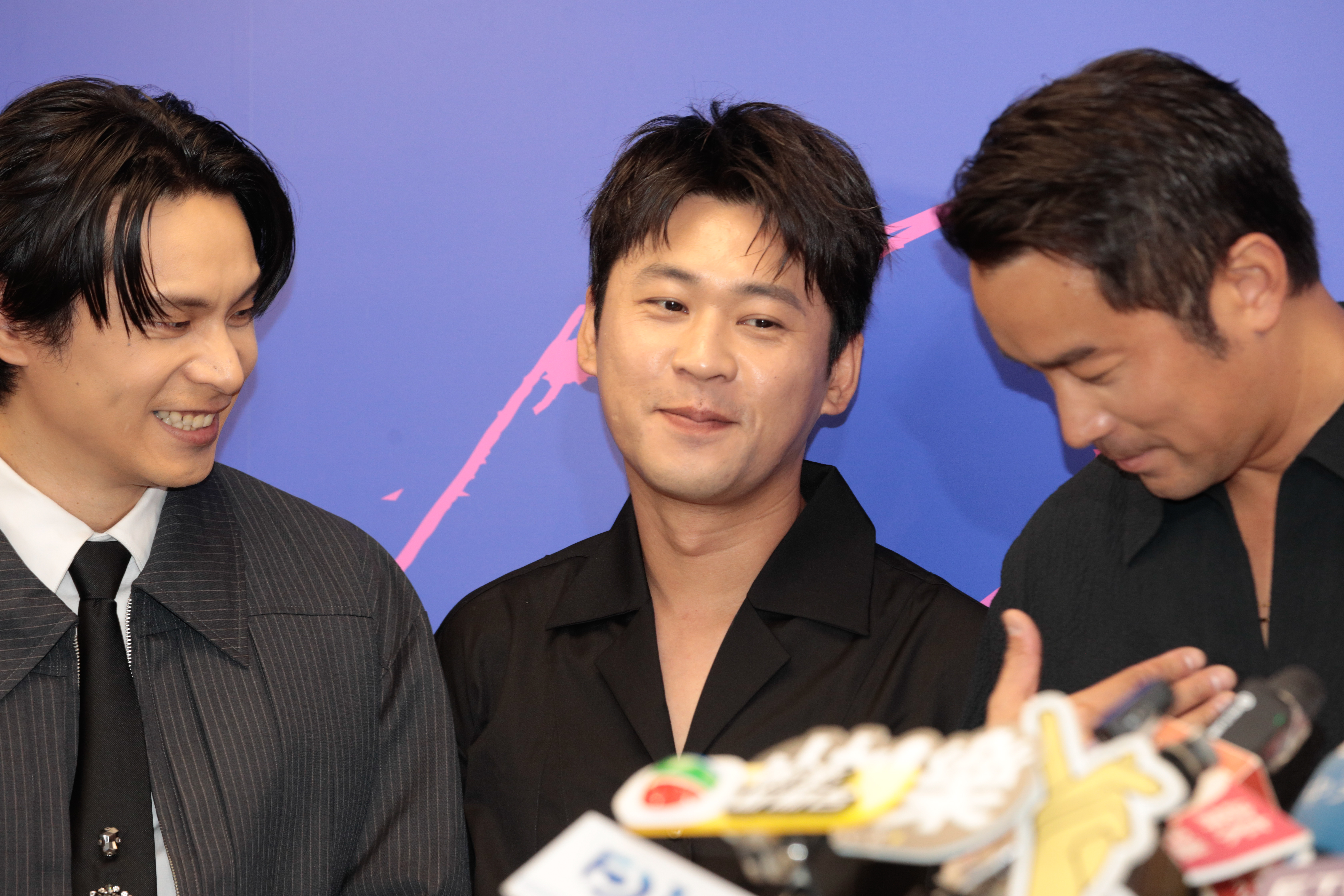 姚淳耀(左起)、黃迪揚、張孝全三人在新戲裡演難兄難弟。蕭志傑攝
