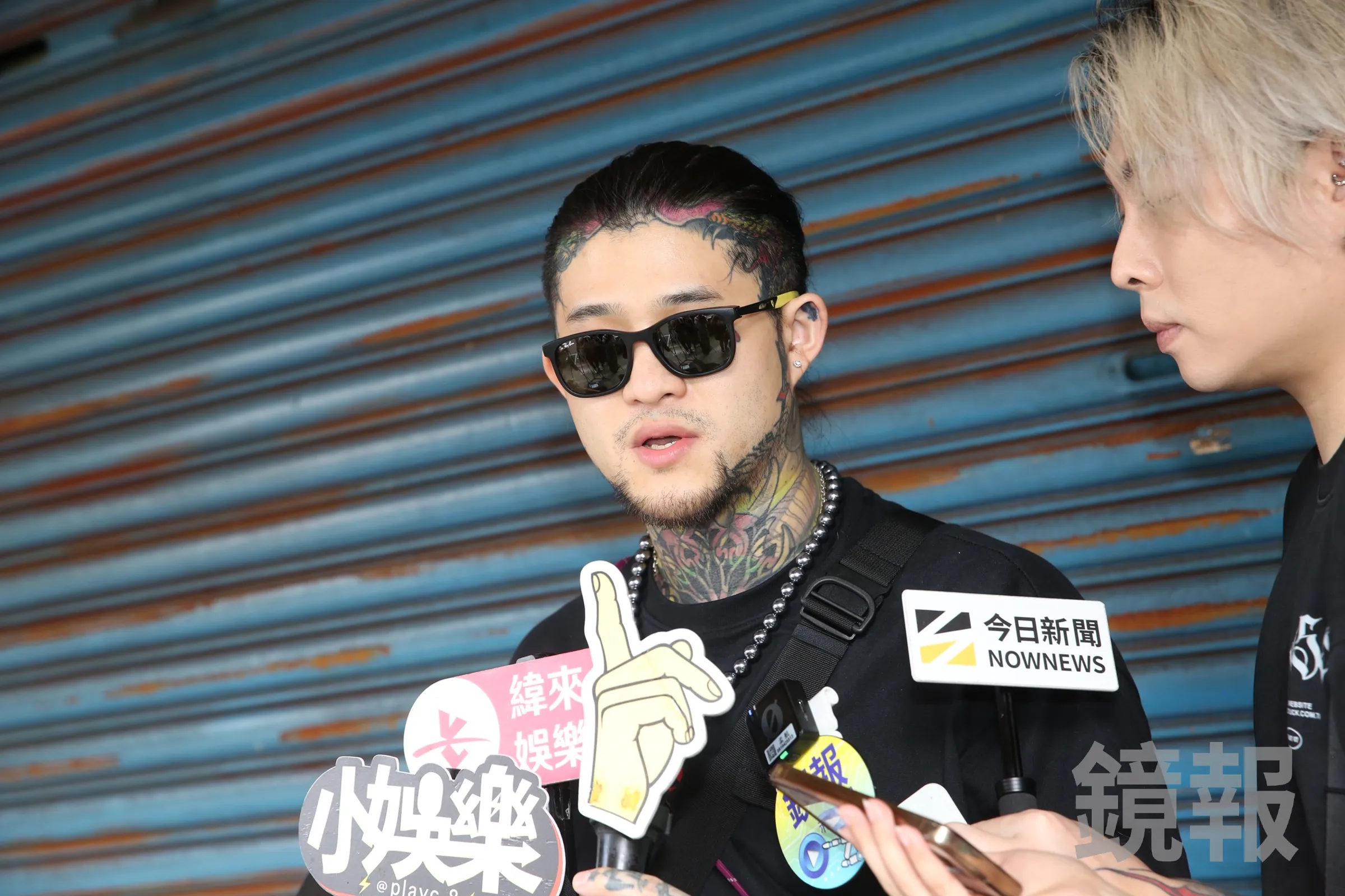 孫安佐前經紀人「重讀」今天接受媒體訪問,提到在事情發生前,曾勸孫安佐玩戰鬥陀螺,並有盡自己所能去勸阻。(鏡報董孟航攝)