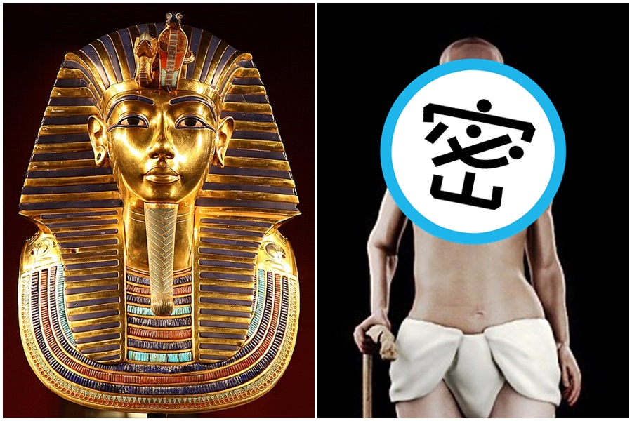 世界上最知名的埃及法老王圖坦卡門(Tutankhamun)真實模樣掀關注。(翻攝自維基百科、翻攝自每日郵報)