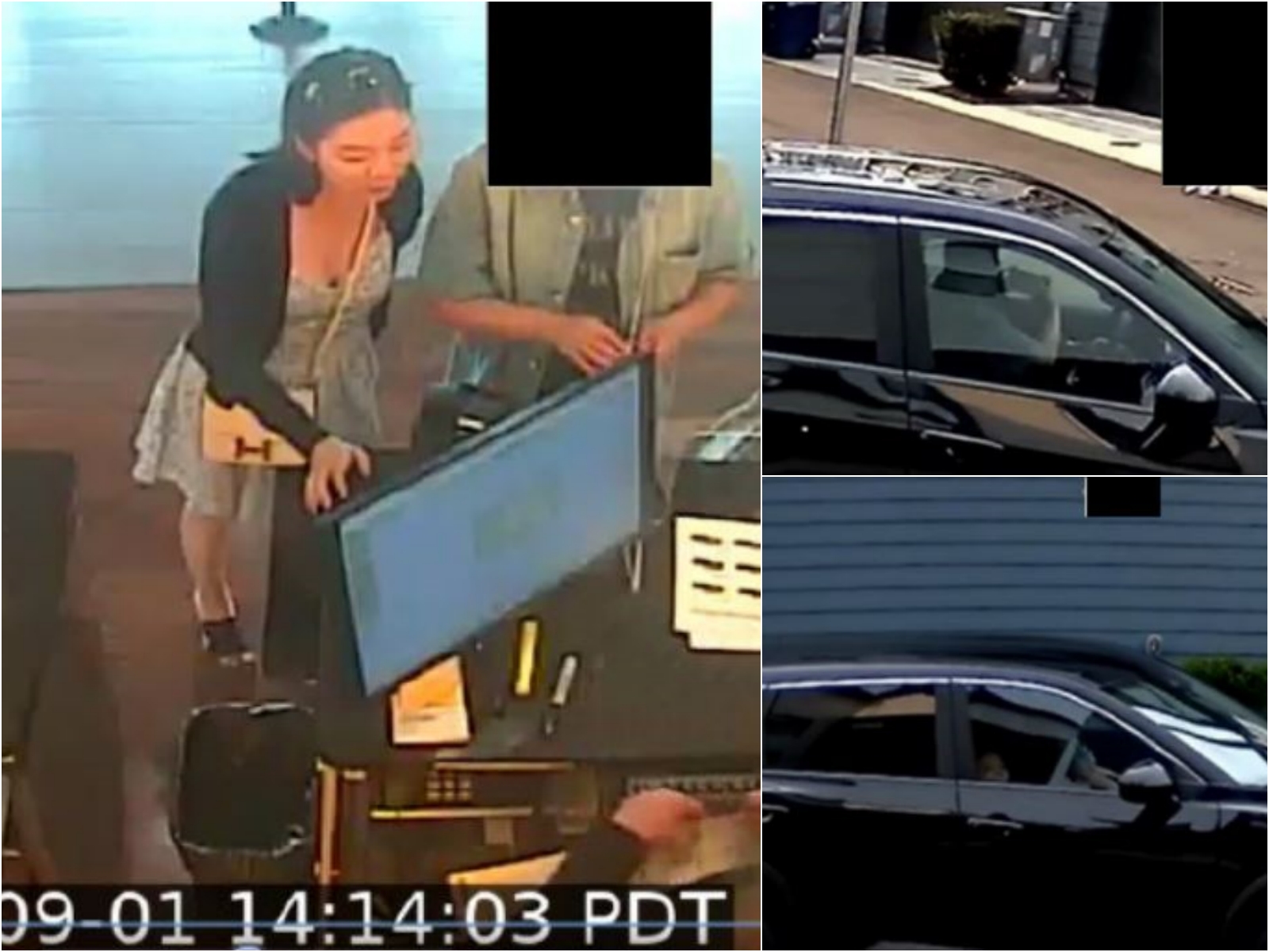 跟監賴清德兒子!中國女間諜躲車內「偷拍」畫面曝光。(翻攝FBI訴狀)