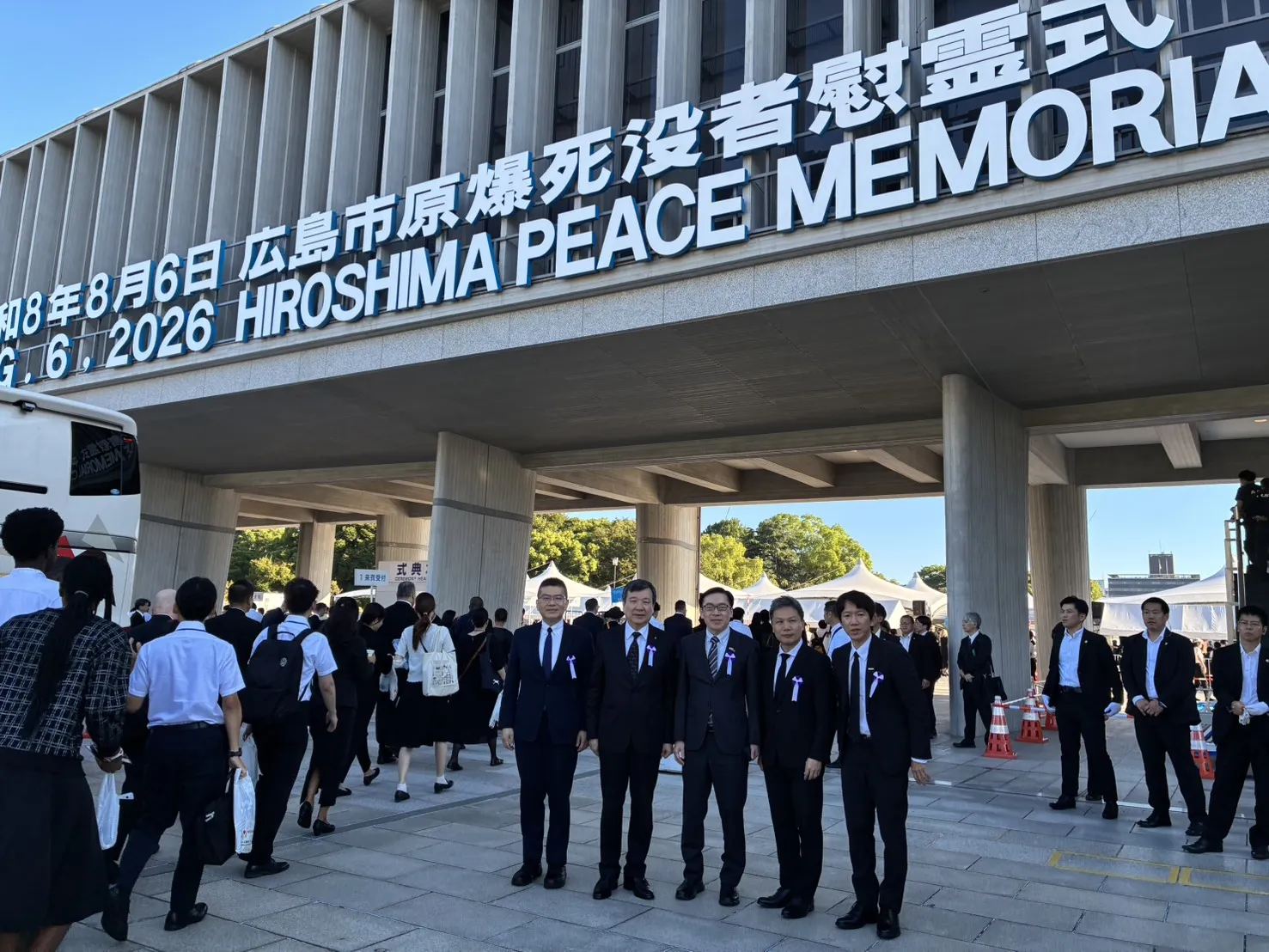 駐日代表李逸洋　出席廣島原爆和平紀念儀式