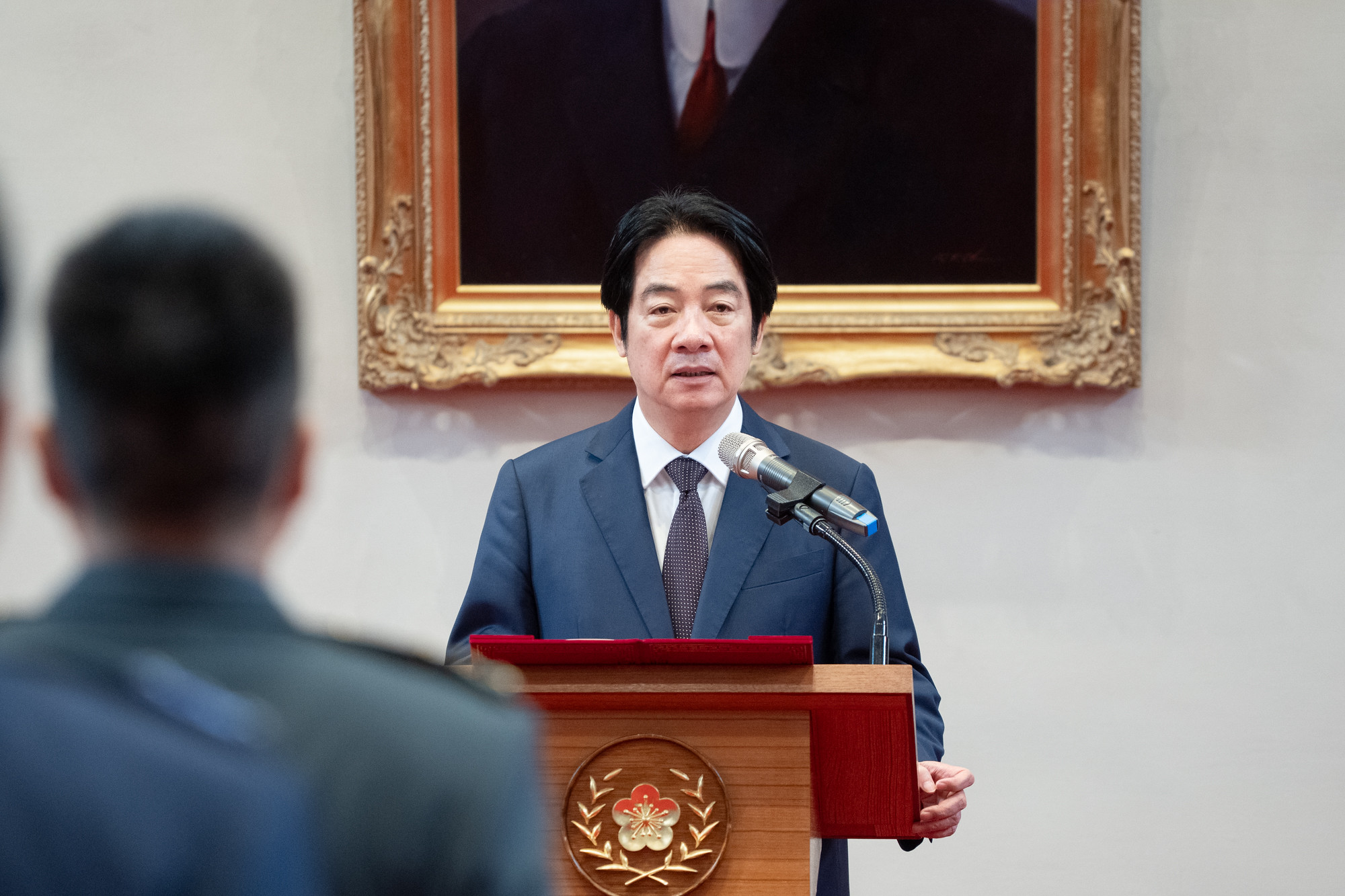 總統賴清德、副總統蕭美琴以及卓揆均以個人身分,各捐贈新台幣20萬元賑災。(總統府提供)