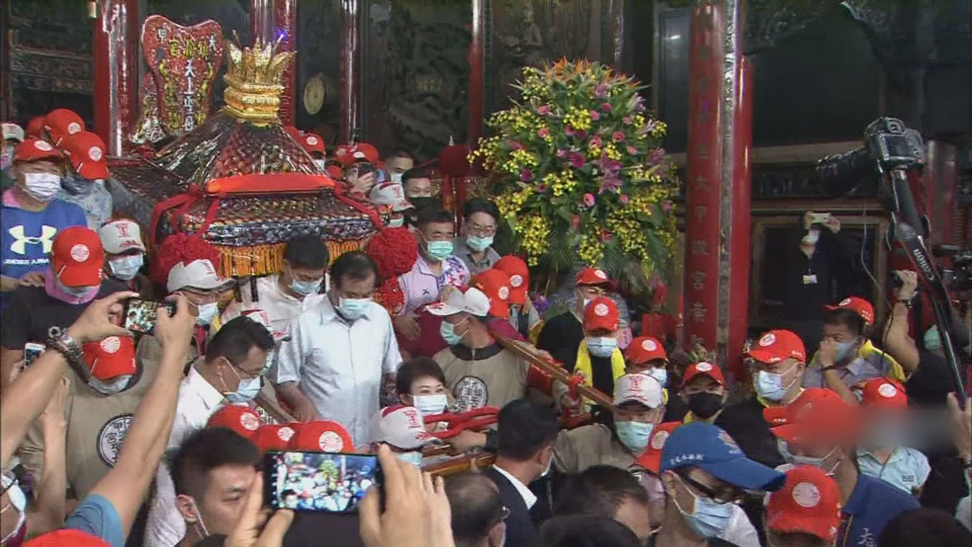 一年一度的大甲媽祖遶境,將在今晚11點05分展開。(資料畫面)