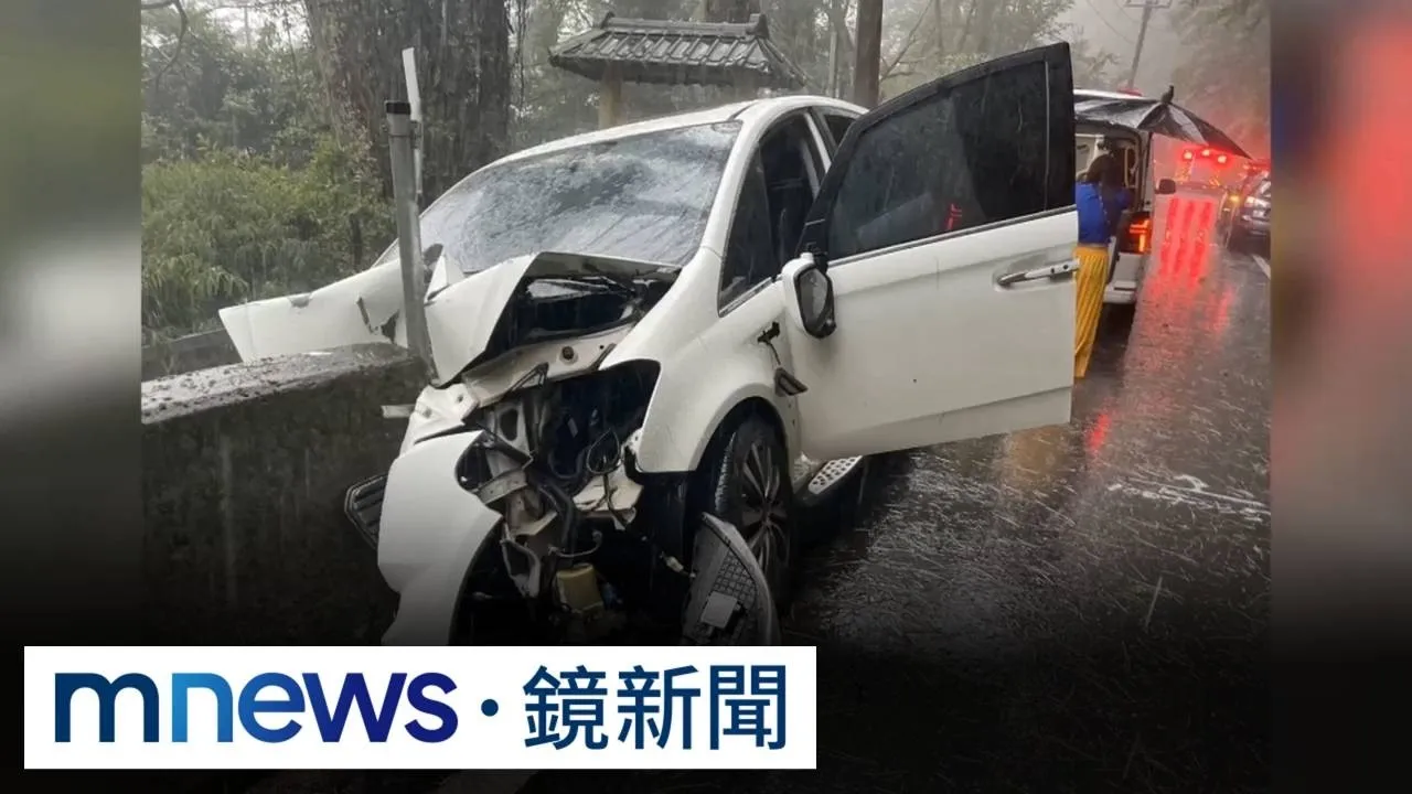冰雹狂炸中橫！　婦載2童開車自撞紐澤西護欄釀3傷