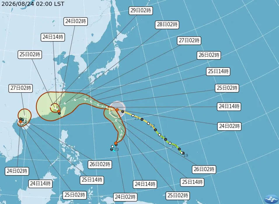 沙德爾侵台「週五颱風假」關鍵點曝光　5縣市恐入暴風圈！侵襲率最高80%
