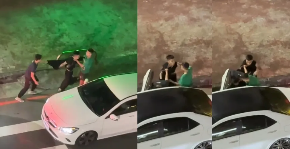 7惡煞強押1男！台中凌晨3車當街擄人爆粗口「不上車就開槍」　 警追查逆轉揭「慶生惡整」下場慘