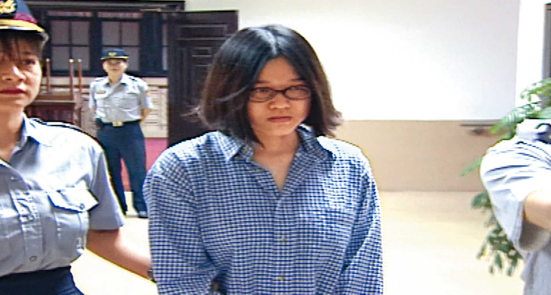 洪曉慧(圖)原本不認罪,警方請來洪母相勸,她才痛哭認罪。(東森新聞提供)