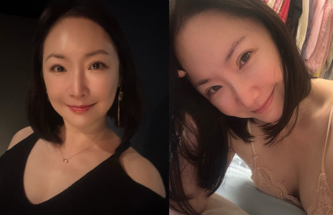 王俐人近期因吹風機影片重新翻紅,擺開過往甜美形象,走性感熟女路線。(翻攝臉書@Lisa Wang 王俐人)