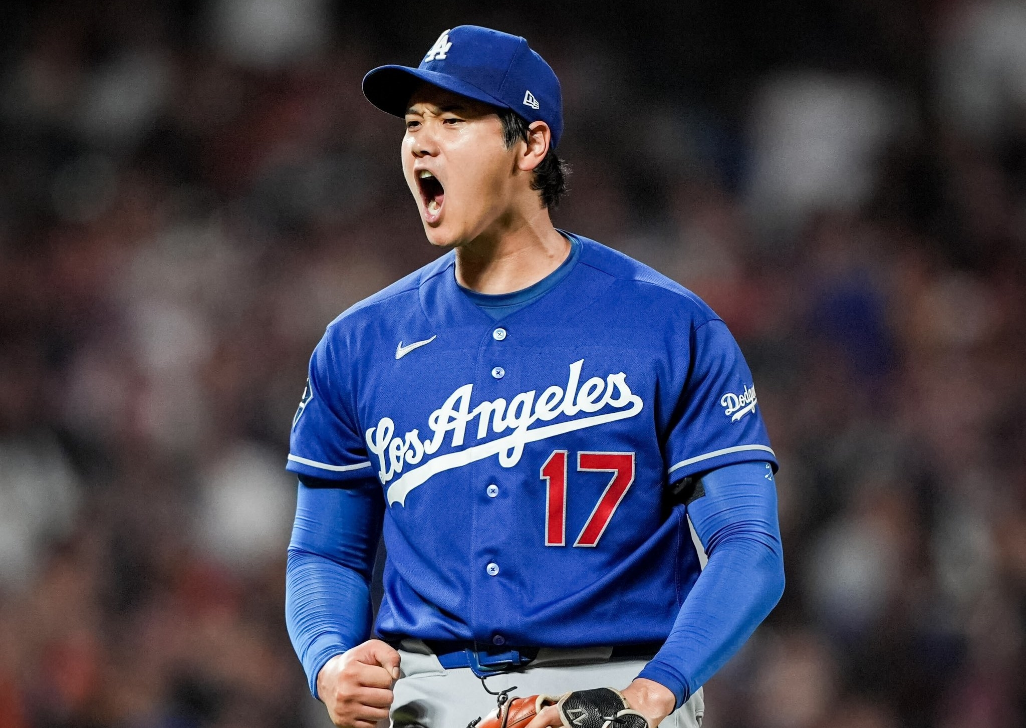 大谷翔平是出名的投打二刀流。(翻攝自X@Dodgers)