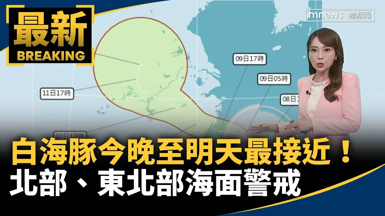 白海豚今晚至明天最接近！　北部、東北部海面警戒