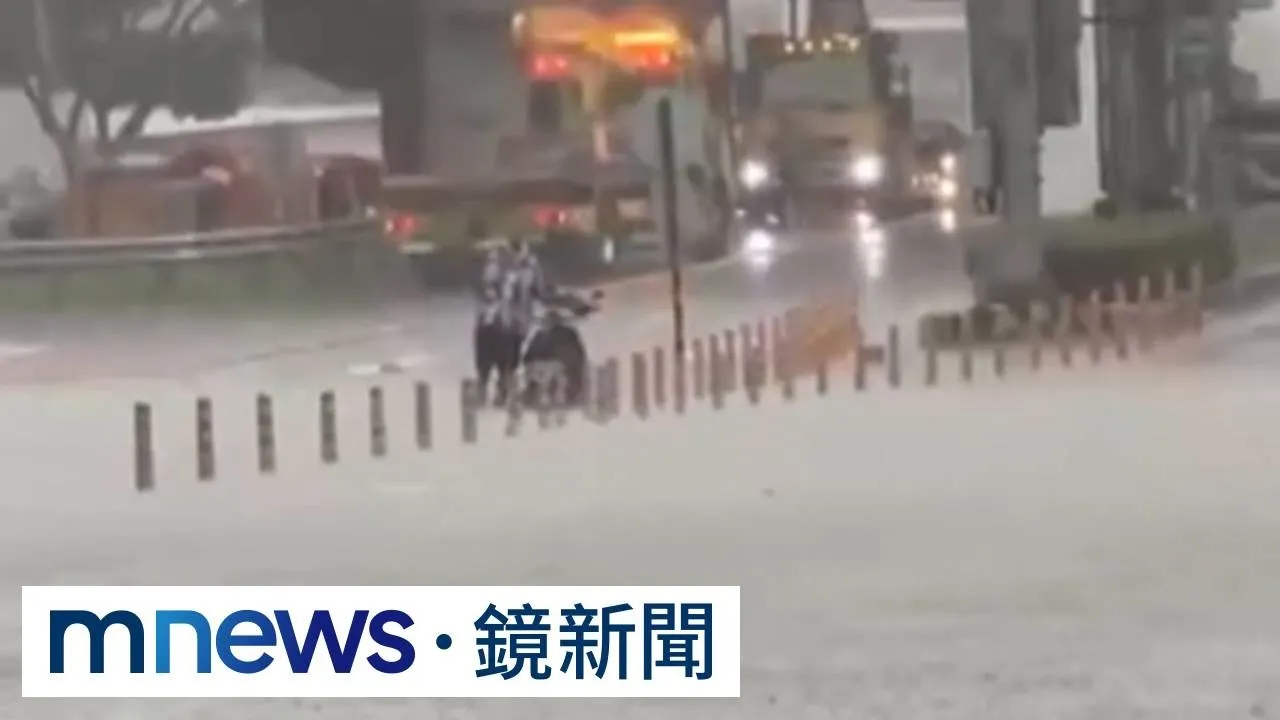 「溪水暴漲、大排滿水」！　台南仁德「連兩天淹大水」馬路成汪洋