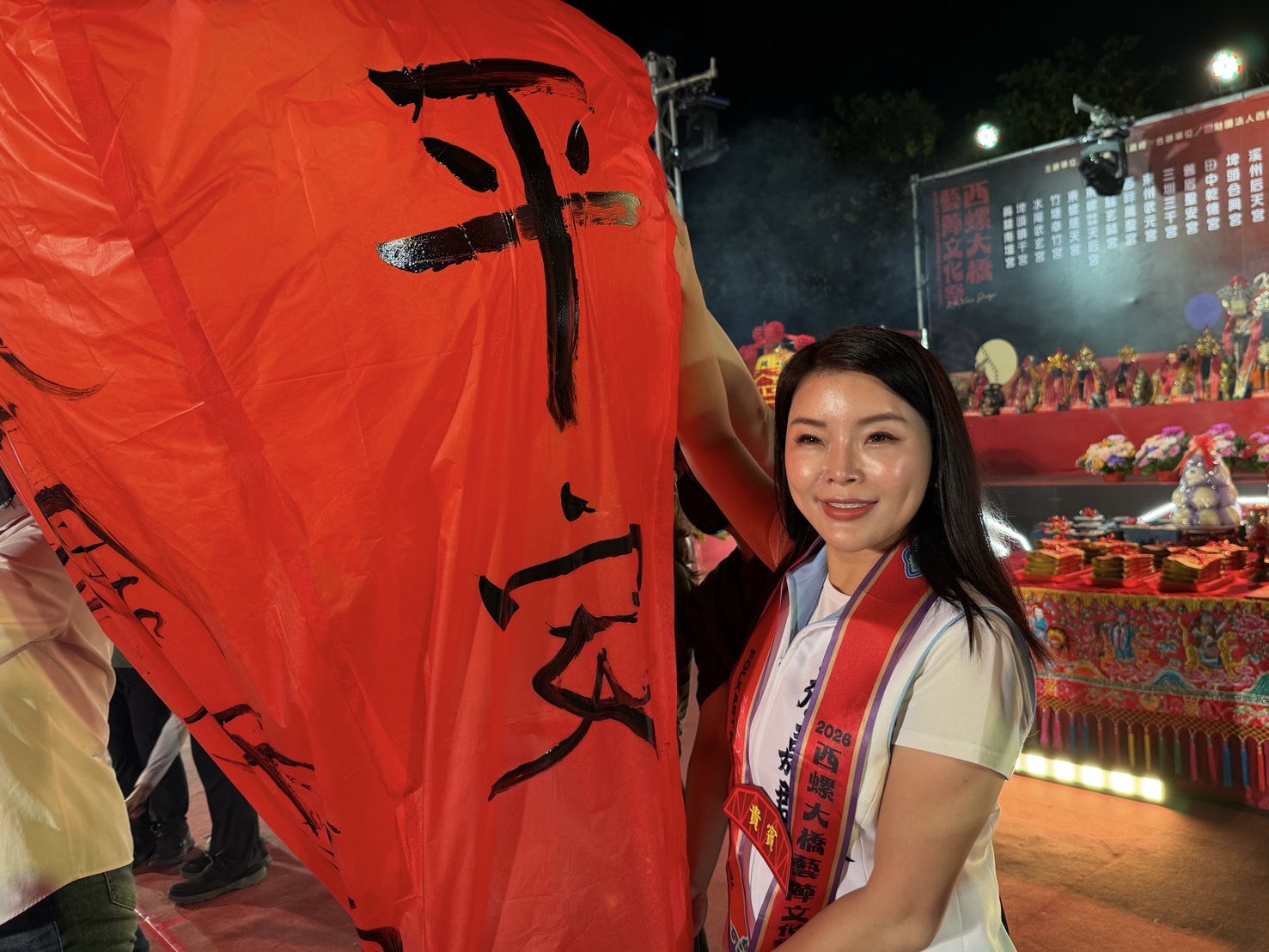 張嘉郡讚西螺擁豐富歷史文化與觀光資源。(張嘉郡競辦提供)