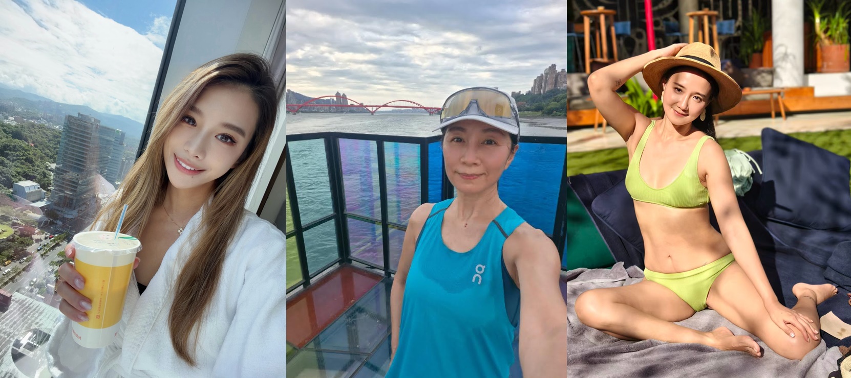 女星們離婚後享受一個人的自在時光。(翻攝艾莉絲、方文琳、何妤玟IG)