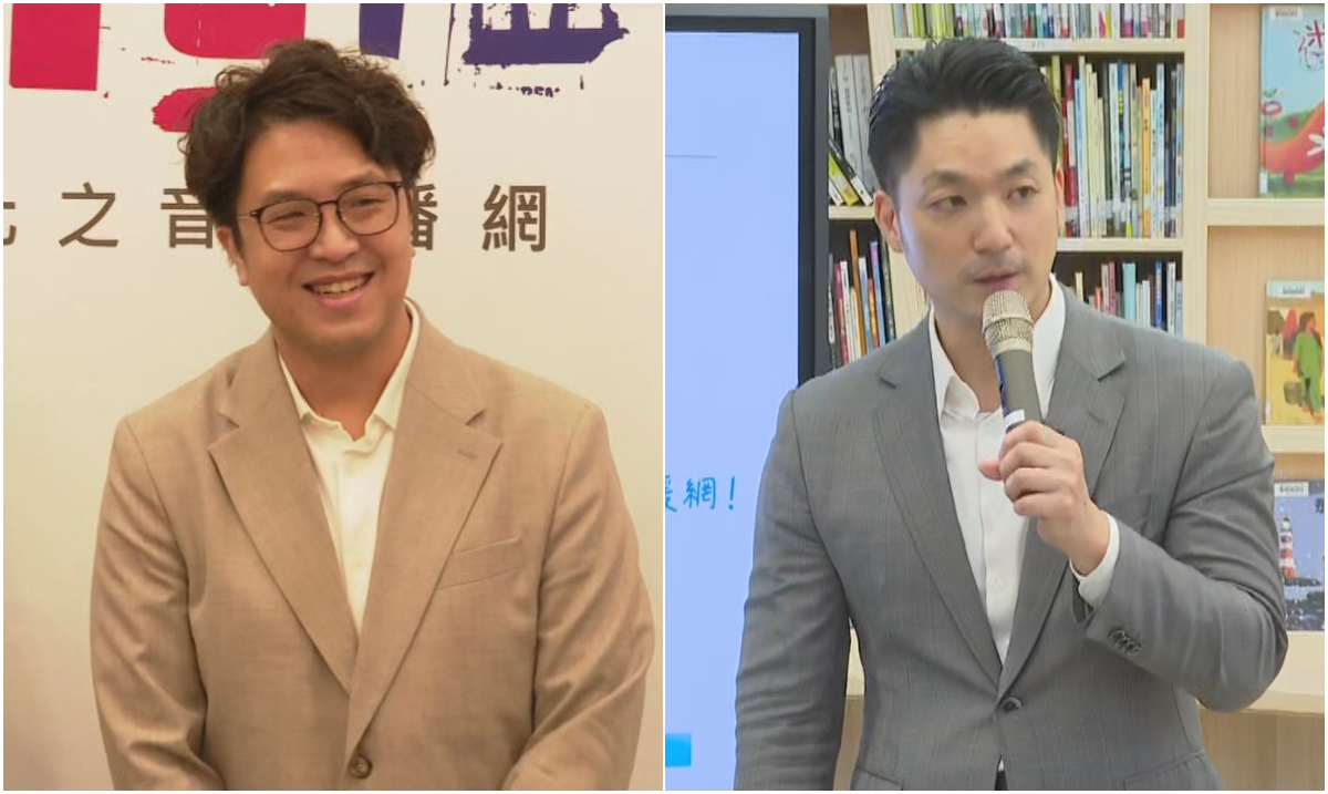 綠委沈伯洋(左)將挑戰台北市長蔣萬安(右)連任之路。(鏡新聞資料照)