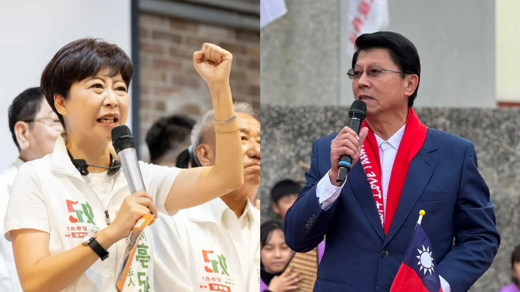 AI民意模擬台南市選戰／陳亭妃近5成領先謝龍介！中間選民僅差1.8%　白營支持者偏謝