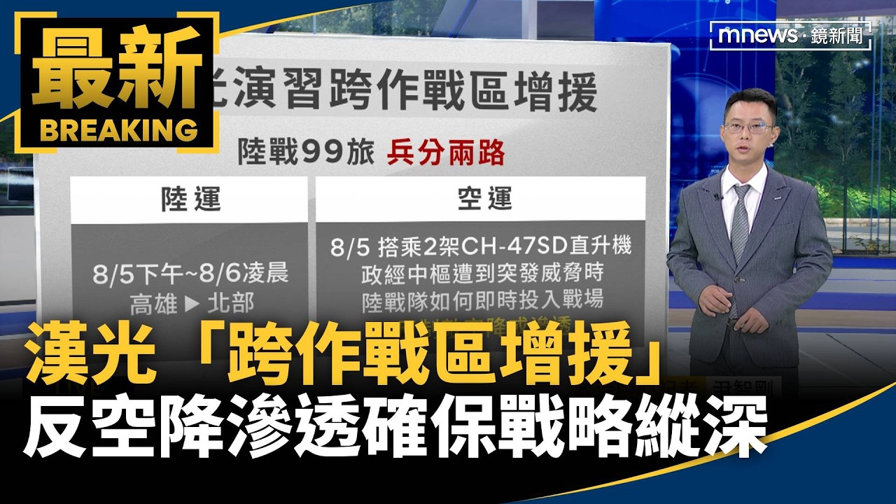 漢光「跨作戰區增援」　反空降滲透確保戰略縱深