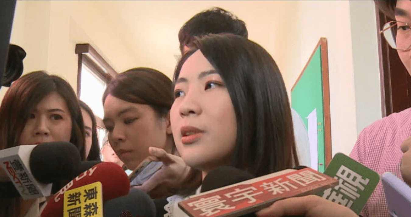 國民黨立委徐巧芯表示自己今天(12日)心情很好。