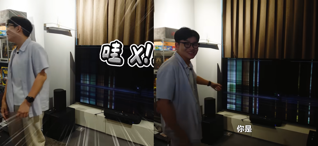 原要開箱的26萬電視...「遭攝影師砸壞破一大片」　Joeman吐1金句爆流量