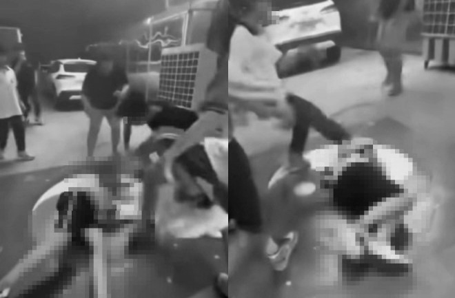 桃園市中壢區武和宮前發生未成年學生集體圍毆拖行少年的霸凌事件,被害少年的單親母親已帶兒子驗傷提告並辦理轉學。(翻攝自threads)