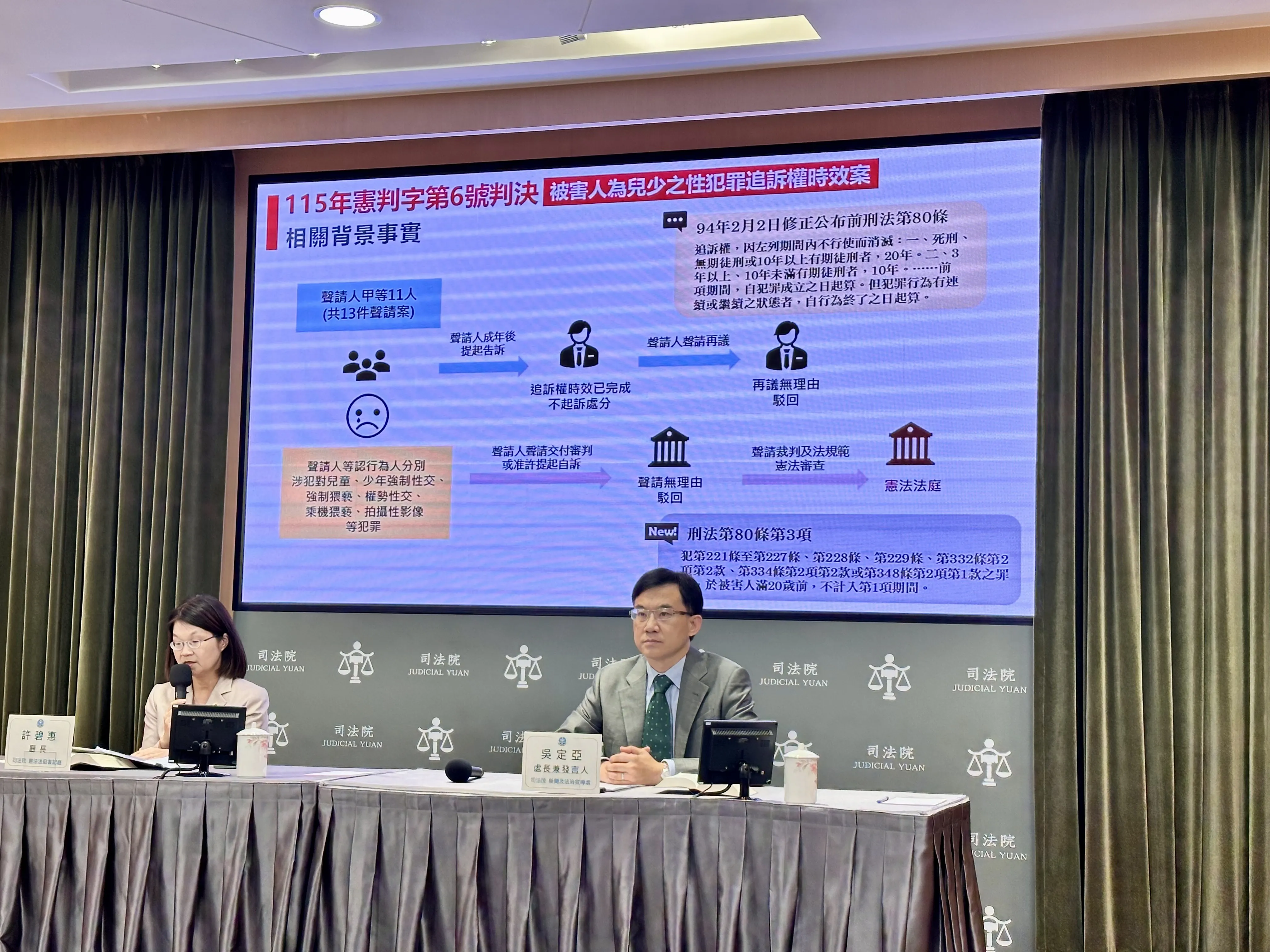 憲法法庭持分裂    三大法官搶發聲嗆：判決不合法