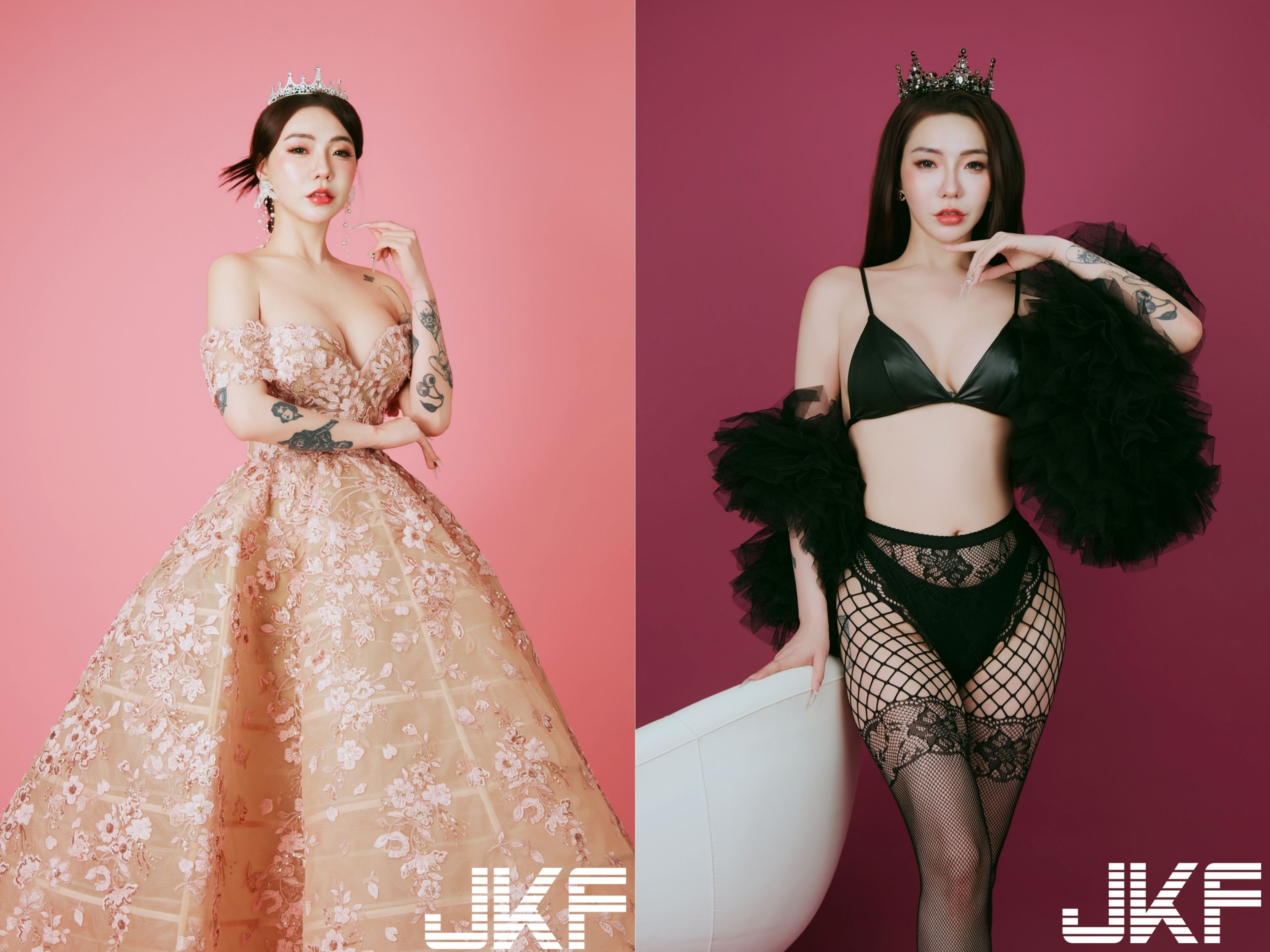 嬌慾系學姊冠軍女郎雅捷直言有醫美。(圖/JKF 提供)