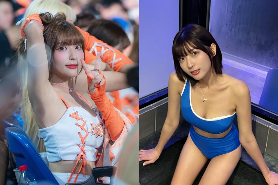 統一獅啦啦隊人氣成員瑟七,被拍到同居富邦悍將投手李東洺。(翻攝自IG@__seul777)