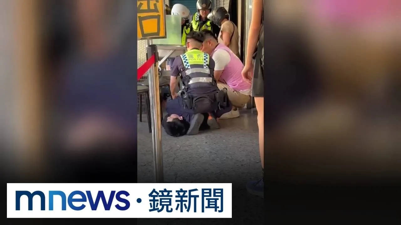 見警盤查毒犯當街爆扭打　勇母護兒出手助警壓制嫌