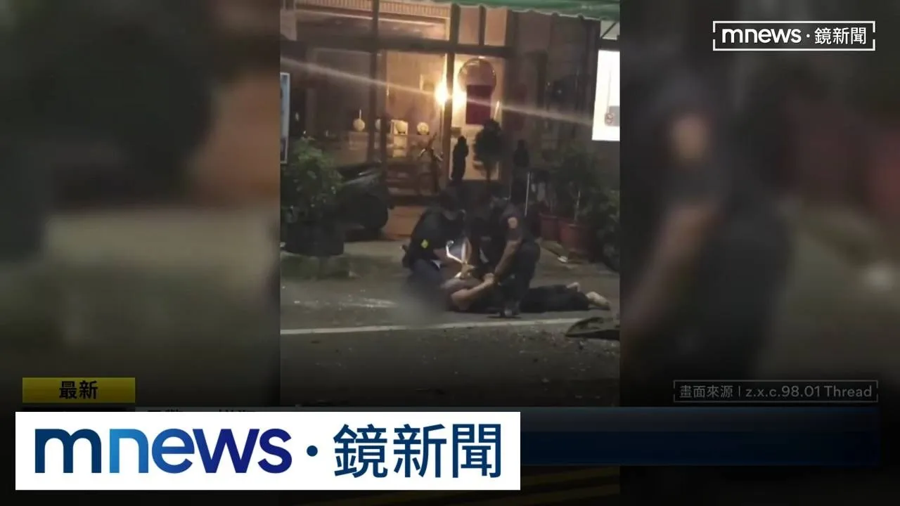 情緒失控狂丟花盆　南投草屯男遭警壓制逮捕