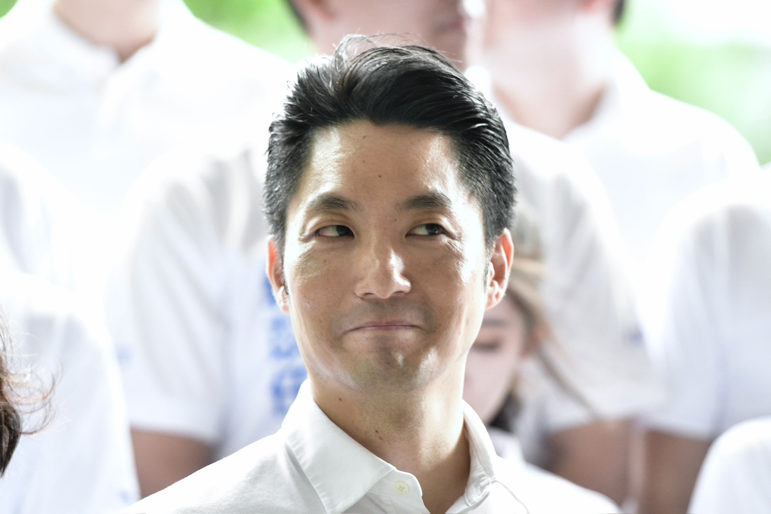 蔣萬安大兒子日前獲得台北市教育局國際交換學生資格,近日引起許多討論,也有許多人認為蔣萬安沒有「利益迴避」。(鏡報李智為攝)