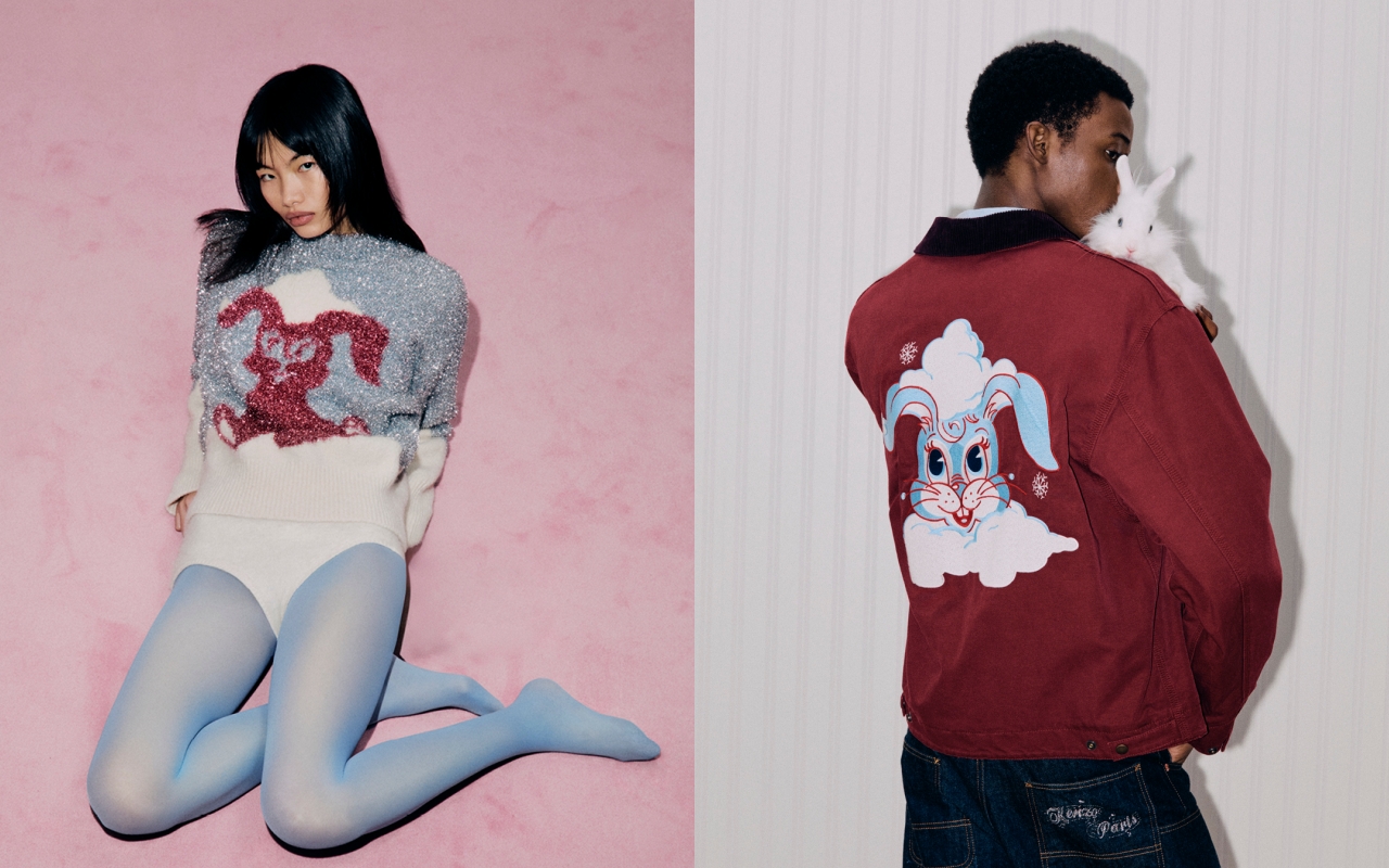 KENZO by NIGO Holiday限定系列以可愛小兔KALI為主角帶出節慶氛圍。(惇聚國際提供)