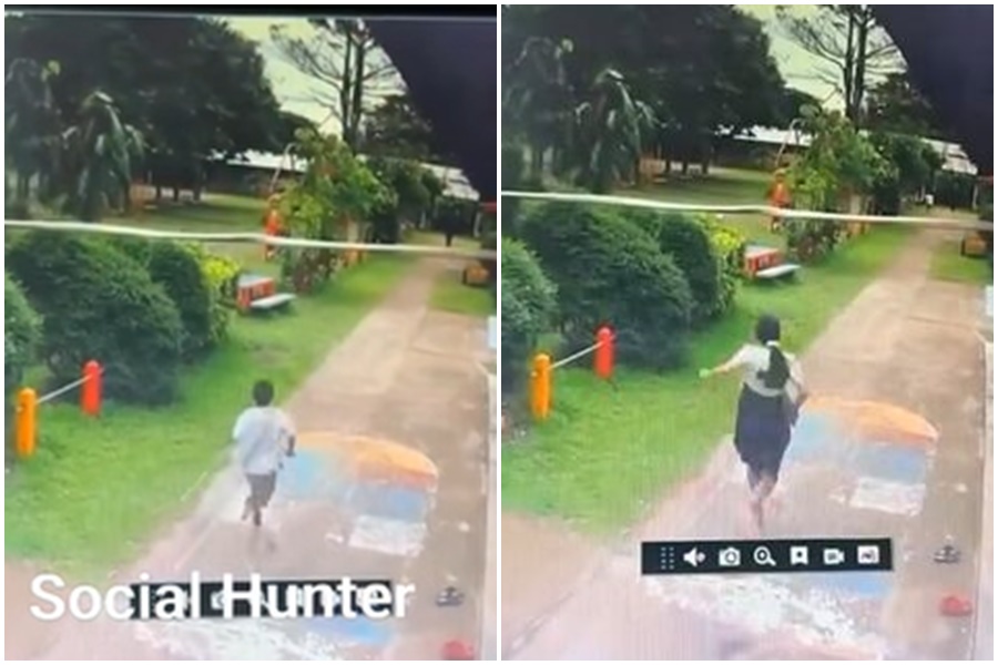 泰國爆出學生追殺老師校園暴力事件。(翻攝自Chalida Phalamat臉書)
