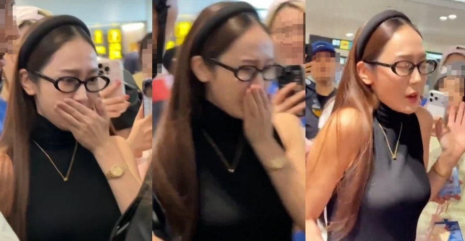 前少女時代成員、現為個人歌手兼時尚品牌設計師的Jessica,近日在上海機場因做出貌似乾嘔的表情引發網路論戰,對此Jessica特別在直播中親自還原事件始末。(翻攝自X)