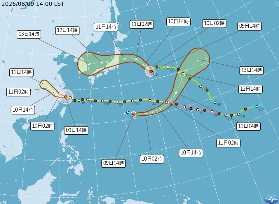 又見3颱共舞！第16號颱風琵鷺生成　最新路徑、對台影響一次看