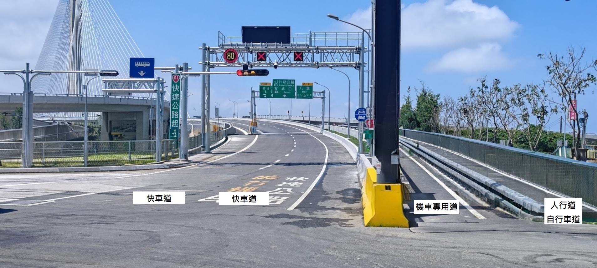 淡江大橋將於5月12日正式通車。(警方提供)