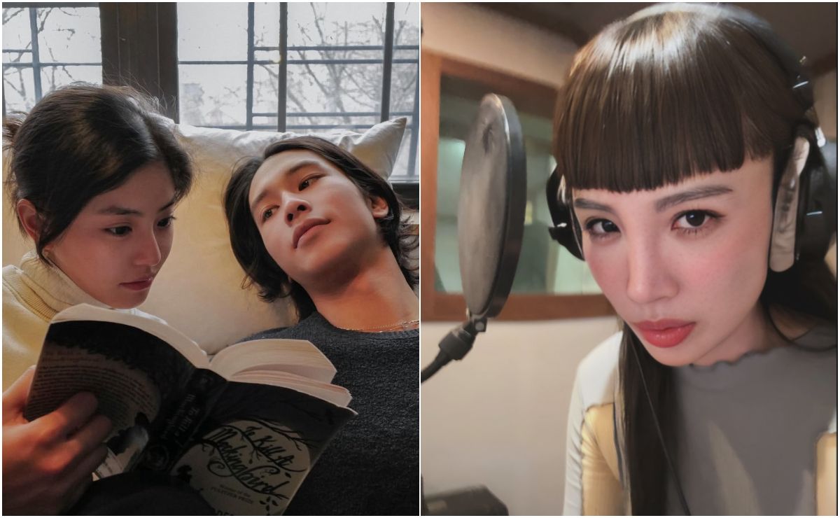 若盈(左圖左)與Ian(左圖右)正式分手,魏如萱的「母子戀」死灰復燃。(翻攝若盈、魏如萱IG)