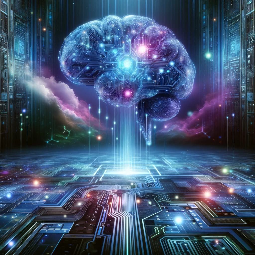 AI artificial intelligence 意象圖 (圖片來源:本文作者以ChatGPT 4.0生成)