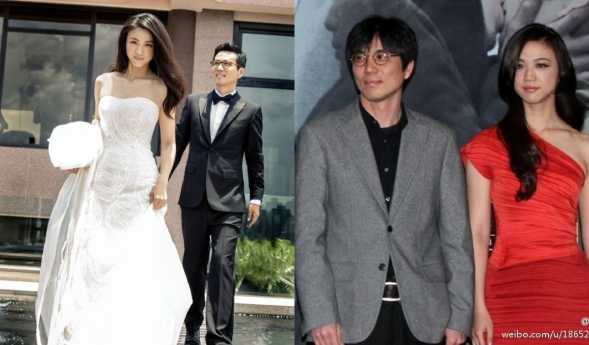 湯唯和南韓導演金泰勇在2014年閃婚。(翻攝湯唯微博)