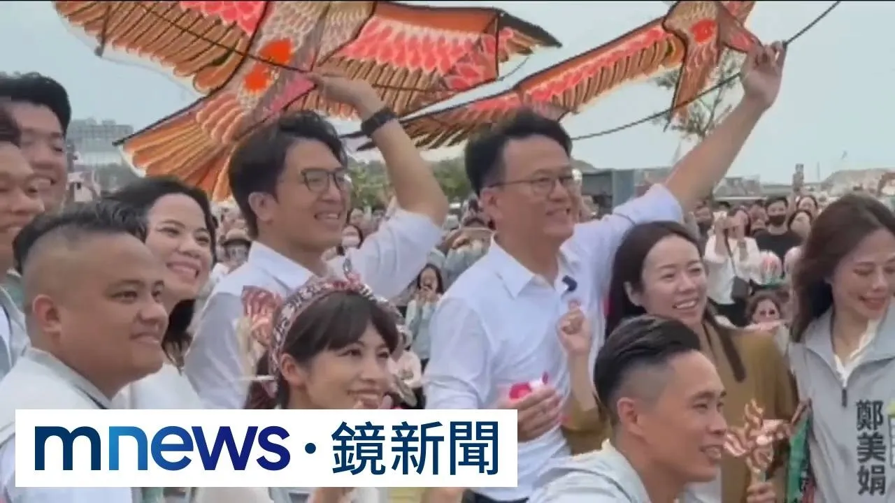 洋流號到新竹市　合體莊競程放風箏談城市治理