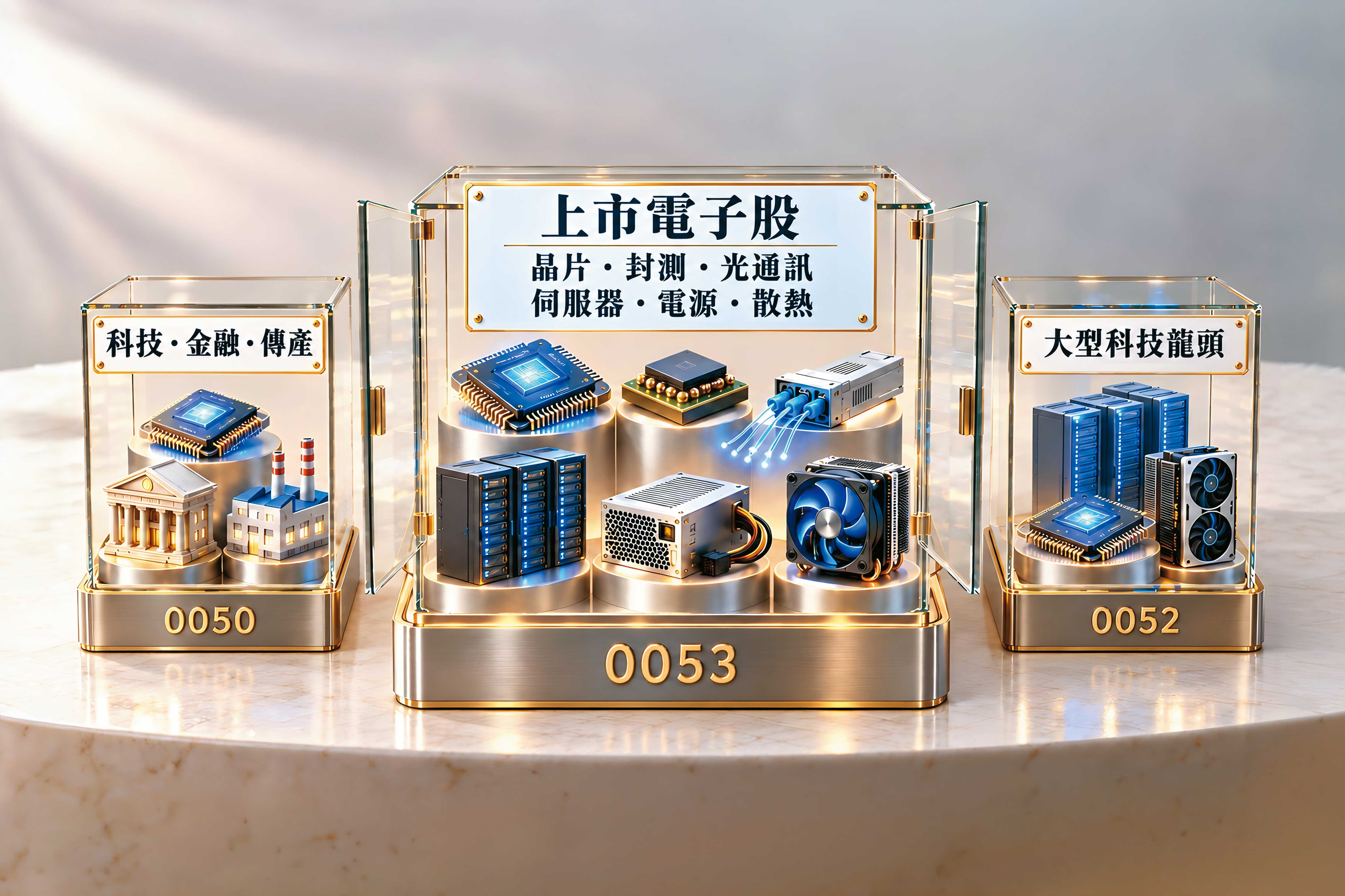 台股主流族群不斷輪動,市值型ETF能抓住產業贏家,3檔各具特色。(AI繪圖magnific生成,本刊美術組後製)